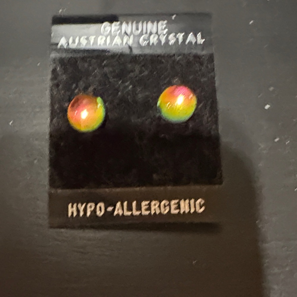 Austrian Crystal Hypoallergenic Stud Earrings